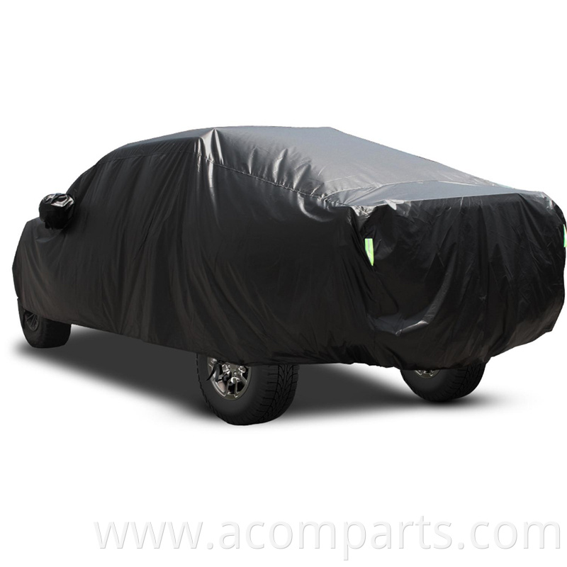 China factory low moq heavy duty dust proof wholesale black custom printed car cover